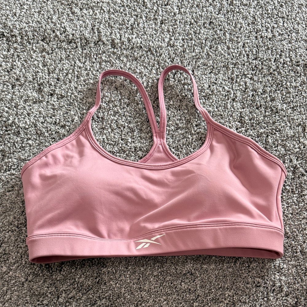 Reebok Dusty Rose Racerback Sports Bra